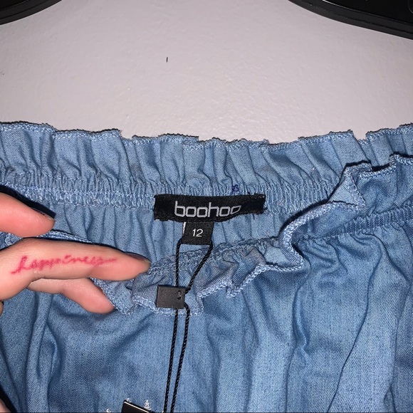 Blue Floral OffShoulder Dress - Picture 7 of 7